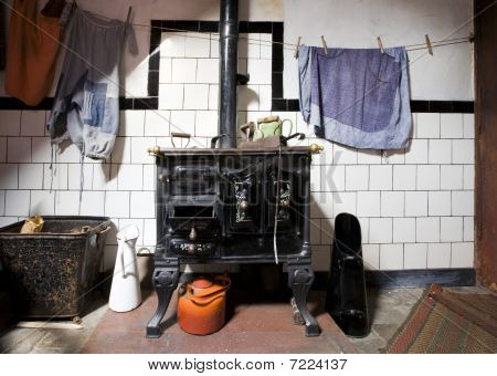 Intérieur de maison de ferme