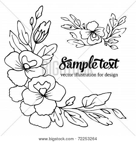 seamless pattern with birds and flowers