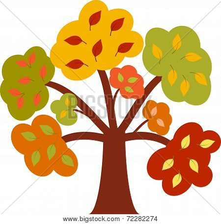 Autumn Tree, Fall Tree, Tree Vector