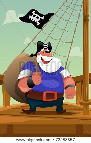 Pirate Standing On The Deck