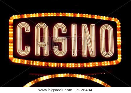 ป้ายนีออนคาสิโน
