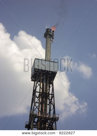 Fábrica de refino de petróleo