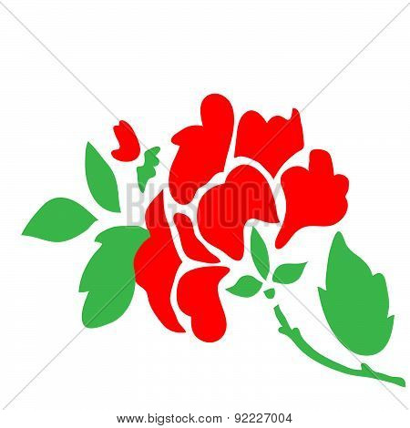 Vector flower abstraction