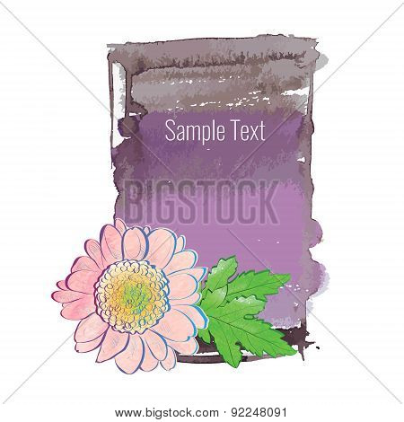 Watercolor flowers