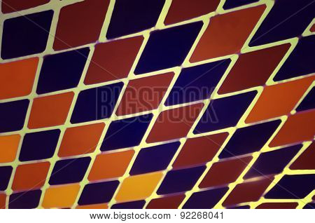 Abstract Harlequin Colorful Diamond Pattern