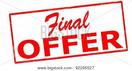 Final Offer