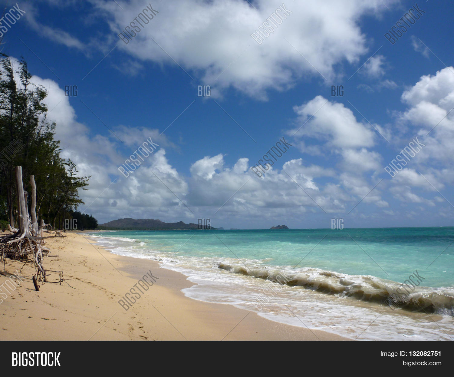 Waves Lap On Waimanalo Image & Photo (Free Trial) Bigstock