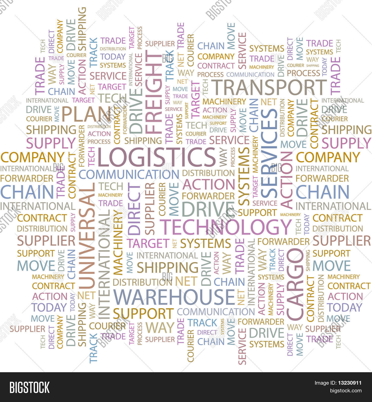 LOGISTICS. Word Vector & Photo (Free Trial) Bigstock