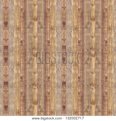 Brown vertical wooden planks. Seamless wooden pattern.