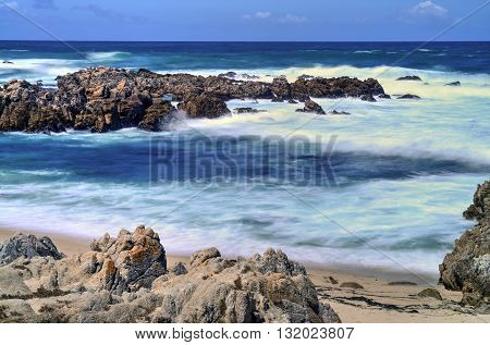 Soft focus slow shutterspeed Asilomar State Marine Reserve California