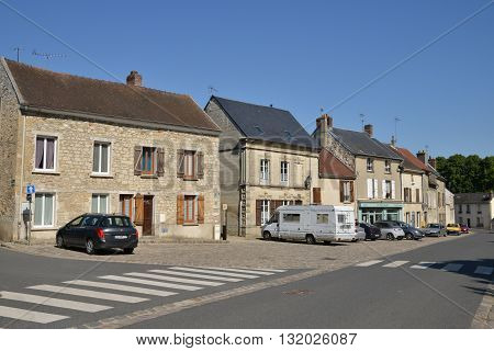 Cormeilles en Vexin France - june 4 2015 : the picturesque village in summer