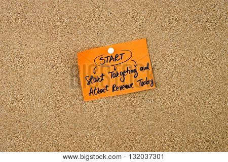 Business Acronym Start Written On Orange Paper Note