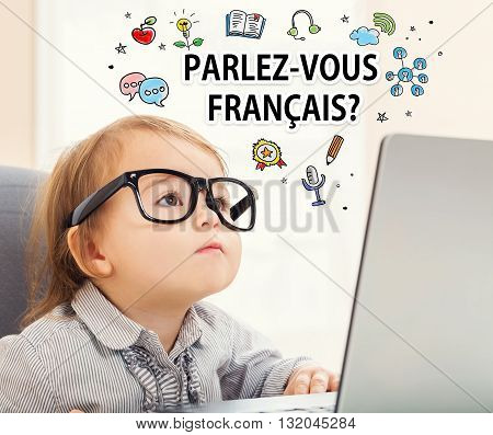 Parlez Vous Francais (do You Speak French) Texts With Toddler Girl