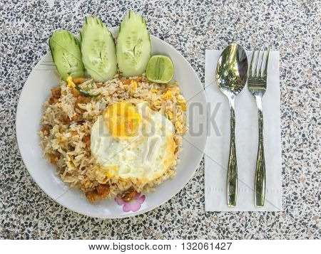 Fried Rice And Fried Egg