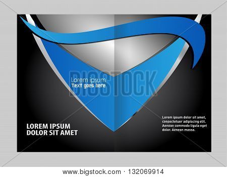 Vector template brochure. Professional business flyer, corporate brochure design template