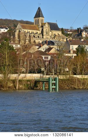 Triel sur Seine France  the gothic and renaissance Saint Martin church