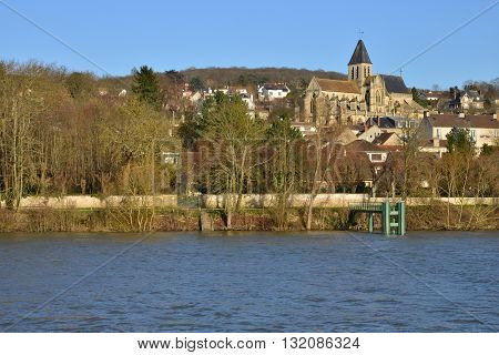 Triel sur Seine France  the gothic and renaissance Saint Martin church