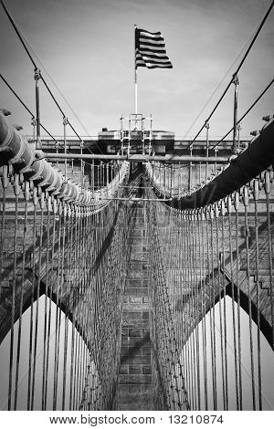Dettaglio del ponte di Brooklyn
