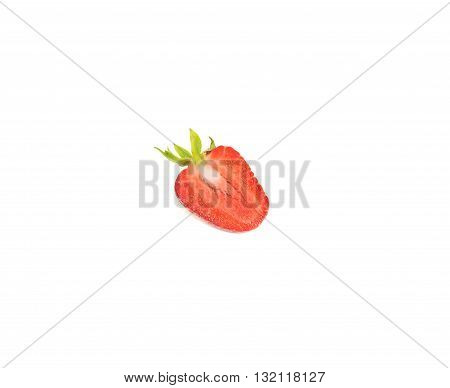 Cut Half Of The Strawberries