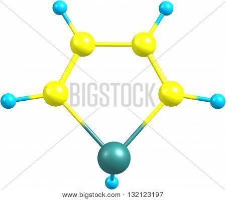 Arsole also called arsenole or arsacyclopentadiene is an organoarsenic compound with the formula C4H4AsH. 3d illustration