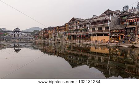 Ancient Architecture In Zhang Jia Jie