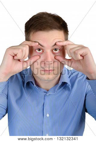 Sleepy Man With Sleepy Eyes