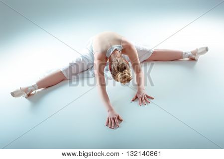 Young Beautiful Dancer Warming-up