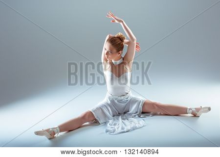 Young Beautiful Dancer Warming-up