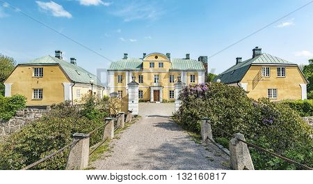 An image of Wapno castle situated in the halland region of Sweden.