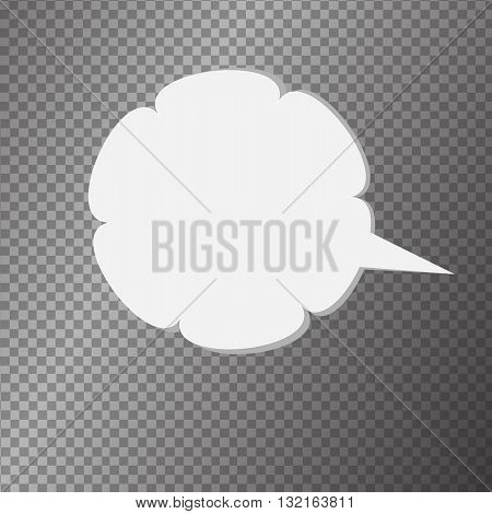 Vector isolated modern banner icon buble speesh illustration