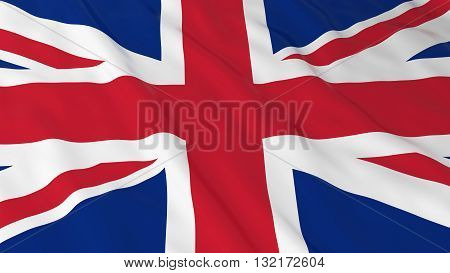 British Flag HD Background - Flag of the UK 3D Illustration