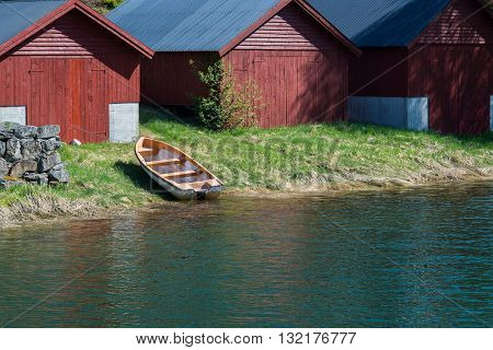 Boat and Boat Houses in Olden Norway