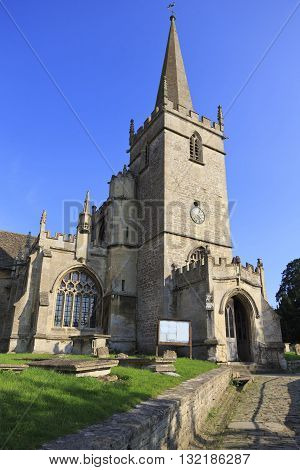 Old church in the village of lacock in WiltshireUK