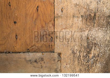Background from old plywood brown material natural