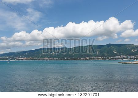 Seascape With Distant Shore