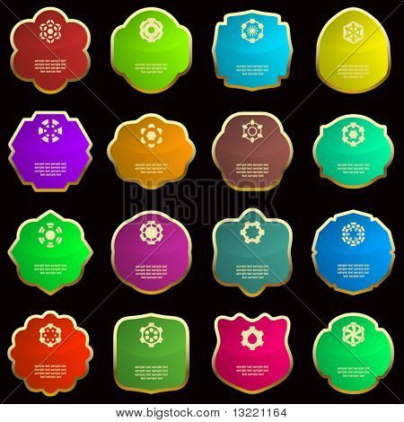 Design frames. Vector set.