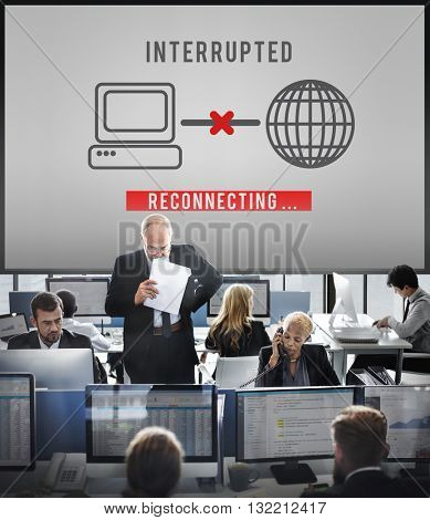 Interrupted Change Break Blocks Effect Fail Stop Concept