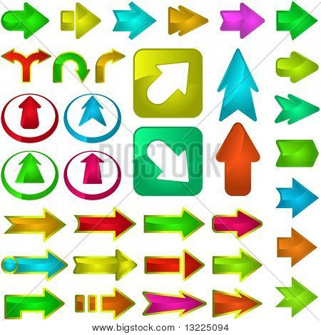 Стрелка задать вектор для веб-дизайна.