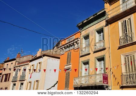 Frejus; France - april 16 2016 : old house in the city center