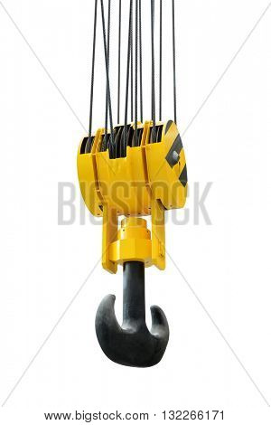 The big lifting hook isolated on white background