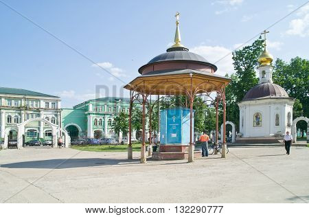 ORYOL RUSSIA - May 15.2012: Pump-room with holy water on the territory of the Epiphany Cathedral