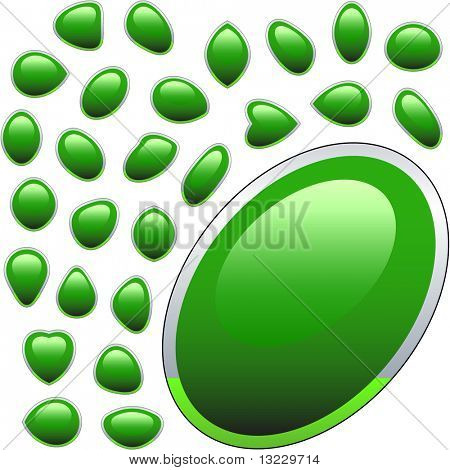 Colección de botones web en Vector.
