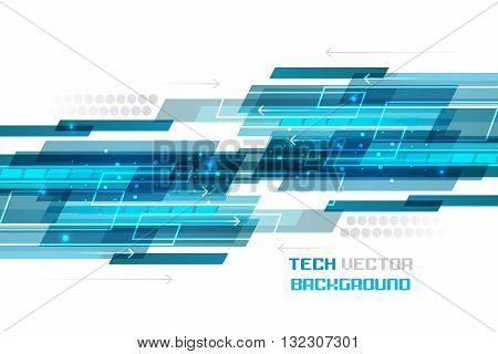 Abstract Blue Straight Lines On A White Background.