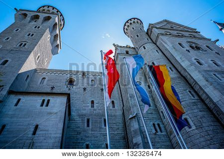 Scenic View from Neuschwanstein Castle - Germany