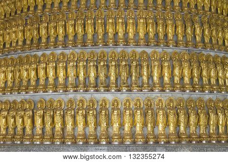 The white jade bodhisattva guan yin pavillion; The most beautiful statue of chaste the best in southem Thailand.