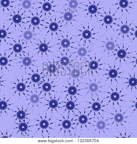 abstract pattern with blue figures and blue background