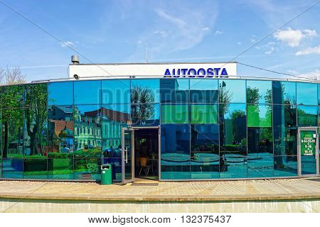 Bus Terminal Building In Ventspils In Latvia