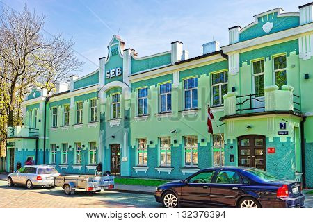 Old Building In Ventspils In Latvia