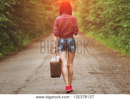 Beautiful Girl Stops The Car