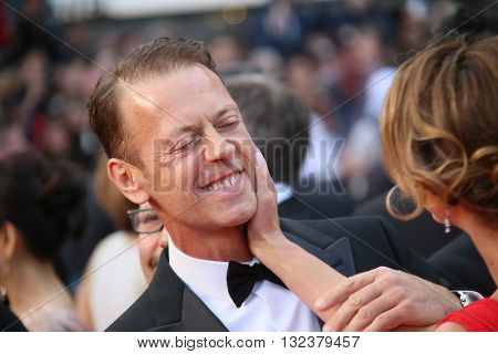 Cannes, France - 12 MAY 2016: Rocco Siffredi and Rozsa Tassi attend the screening of 'Money Monster' at the annual 69th Cannes Film Festival.